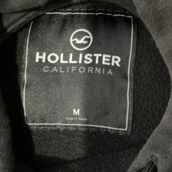 Hollister Black Sweatshirt Sz M - Picture 5 of 5